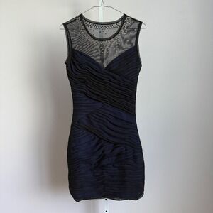 bcbg bandage dress blue WW33894] BCBG Max Azria